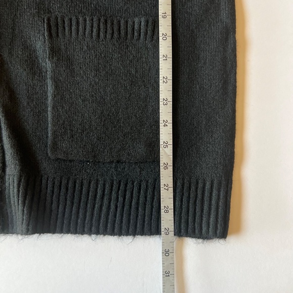 NWT Cielo Knit Open Front Cardigan Women's Size Large Black Long Sleeve Sweater - Picture 6 of 9